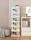 Zapatero plegable de 6 niveles una puerta
