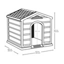 Casa Para Perros Pequeños Gris Claro