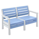 Set de Patio Baru 4pcs Azul/Blanco