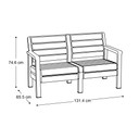 Set de Patio Baru 4pcs Azul/Blanco
