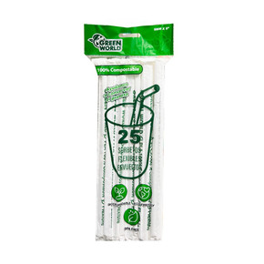 Sorbetos Flexibles PLA 25pcs