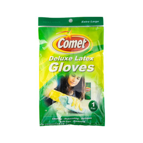 COMET DELUXE LATEX GLOVES XL 1 PAIR