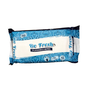 Be Fresh Travel Flushable wipes 42ct