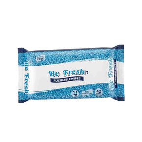 Be Fresh Travel Flushable wipes 42ct