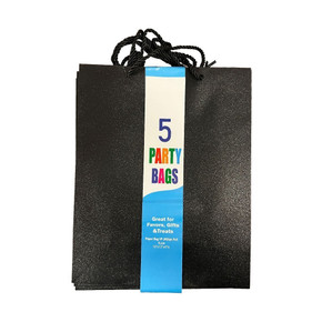 Glitter Paper Gift Bags 5 ct
