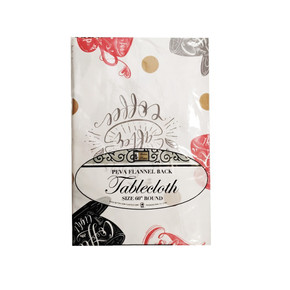 Mantel Flannel Back 60" Redondo