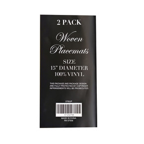 PLACEMAT 2PK WOVEN ROUND