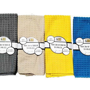 Toalla Waffle Microfiber colores surtidos