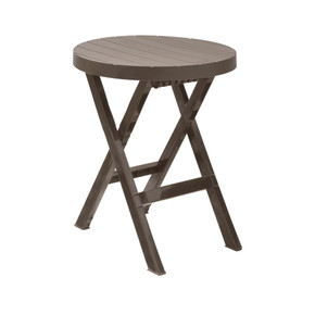 Mesa Plegable Baru Redonda Mocca