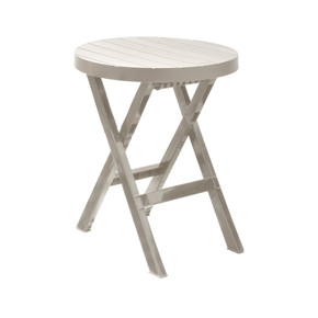 Mesa Plegable Baru Redonda Taupe