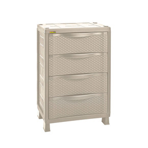 Armario Cajonero Rattan Taupe