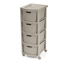 Cajonero Shia 4 Gavetas Cemento