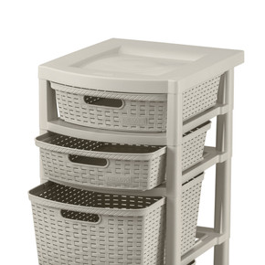 Cajonero Shia 5 Gavetas Taupe
