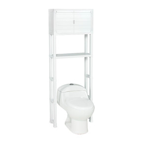Estante Para Baño Con Puertas Blanco
