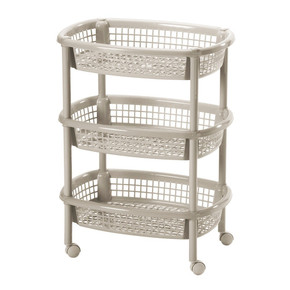 Canasta Movil Ovalada Taupe