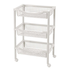 Canasta Móvil Rectangular Blanca