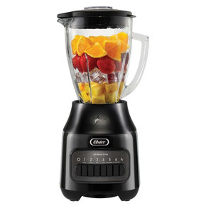 Licuadora con vaso de vidrio y 6 velocidades más pulso, Oster