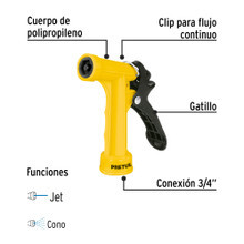 Pistero 4" Plástico