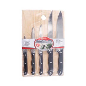 Set De Cuchilos Con Tabla De Cortar
