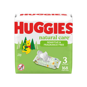 Huggies Natural Care Bundle x 3 168 ct