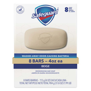 Jabón Safeguard 8 Barras Beige 4 oz
