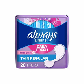 Always Liners Daily Fresh Thin Regular 20 ct