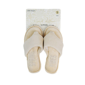 Pantufla para damas crema Small 