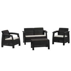 Juego de Patio Ferrara Comfort Wengue