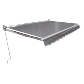 Toldo Retratctable 12x10' Vinyl Gris