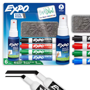 Kit de Marcadores Expo con Borrador y Limpiador