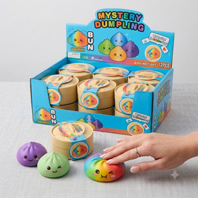 Mystery Dumpling Squish Toys "Rainbow Bun Hunt"