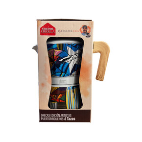 Greca edición limitada Edgardo Noel artistas puertorriqueños 6 tazas