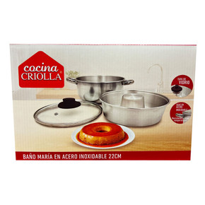 Baño de María en Acero Inoxidable 22 cm