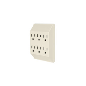 Multiplug 6 entradas cuadrado