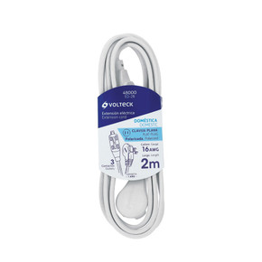 Extension Electrica 6.5 ft 3 Outlets