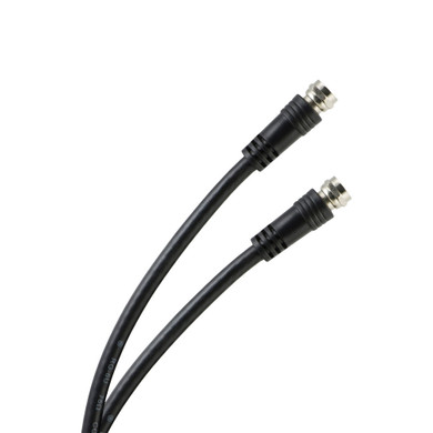 15 FT Black RG6 Dual-Shield Coaxial Cable