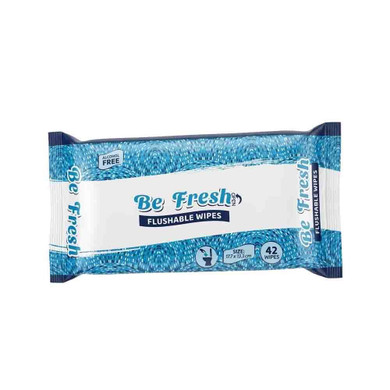 Be Fresh Travel Flushable wipes 42ct
