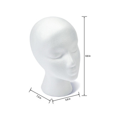Cabeza de Styrofoam Femenino