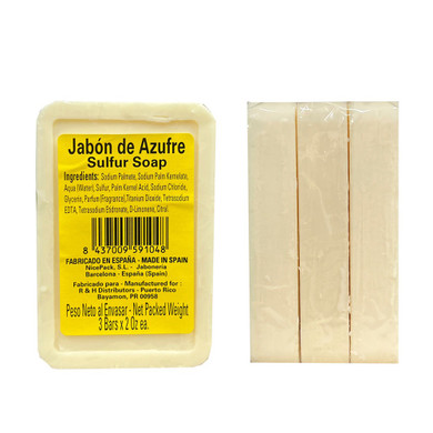 Jabon Autentico de Azufre 3 Barras