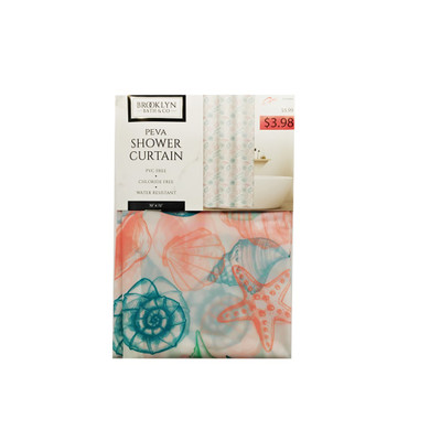 Cortina Baño PEVA 70" x 72" ASST