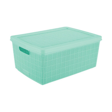 Canasta Fique 13.5 L Menta