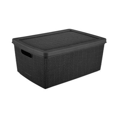 Canasta Fique 13 Negro