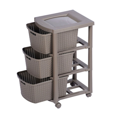 Cajonero Shia 3 Gavetas Mocca