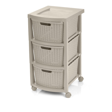 Cajonero Shia 3 Gavetas Cemento