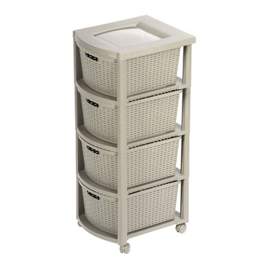 Cajonero Shia 4 Gavetas Taupe