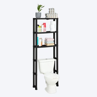 Estante Para Baño 3 Niveles Negro