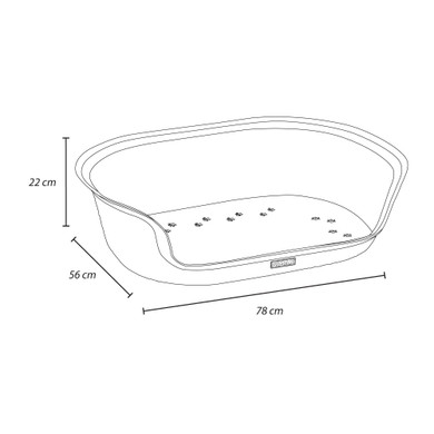 Cama Para Perro Azul Navy