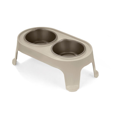 Plato De Comida Para Perro Pequeño Taupe