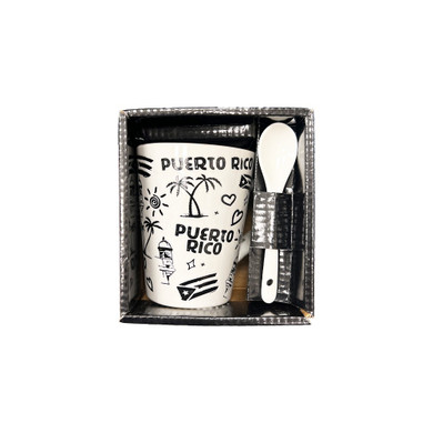 Taza Puerto Rico Con Cuchara
