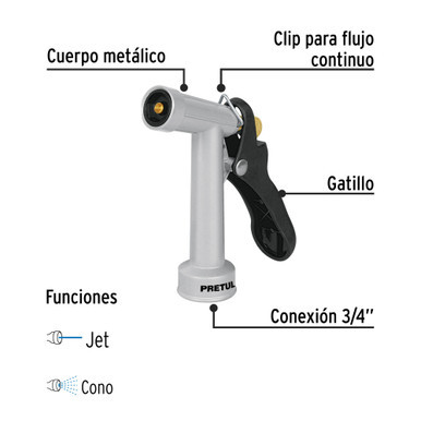 Pistero Metal 4"